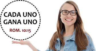 Woman Holding Evangelismo Logo in Hand